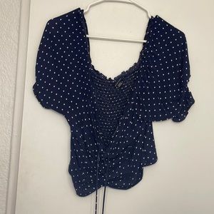 American Eagle Off the Shoulder Crop Top